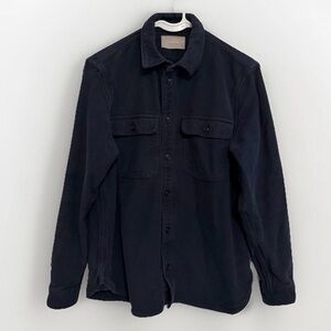 Everlane Men's Dark Navy Button Down Long Sleeve Workwear Shirt Size Medium